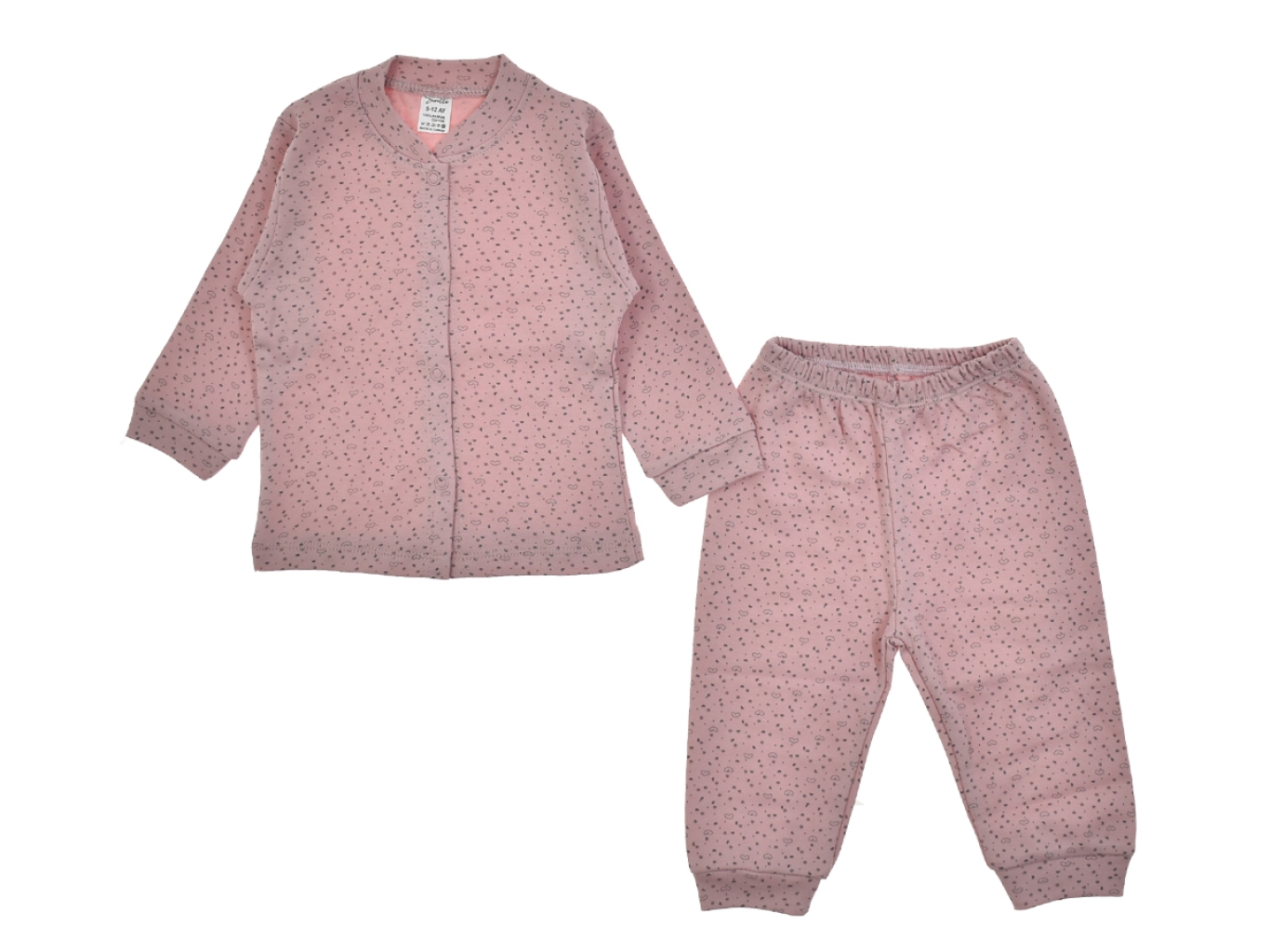 KALPLİ NOKTALI ÇITLI TAKIM 6-9-12  AY