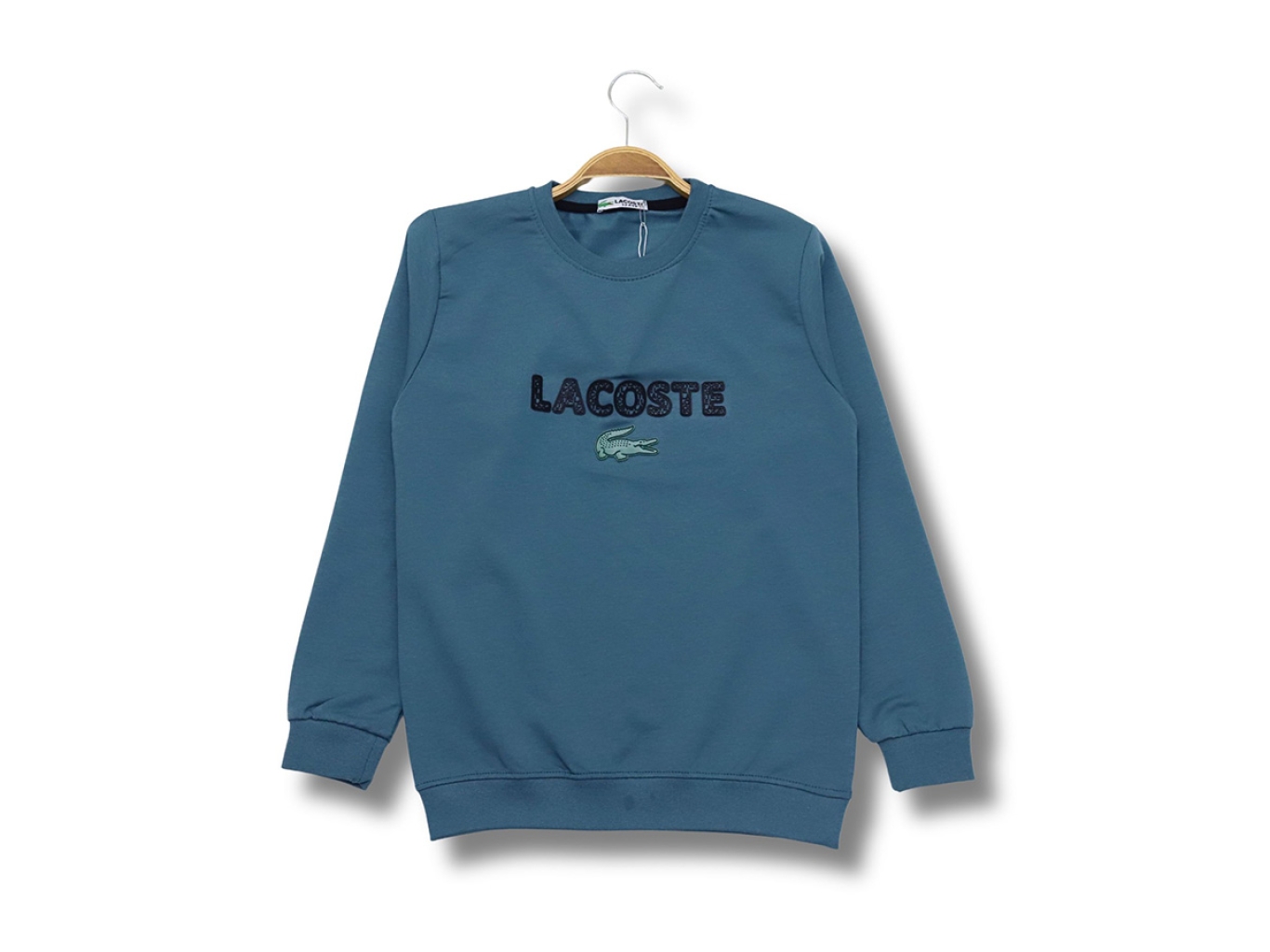 LACOSTE ENJEKSİYON BASKILI SWEAT TİŞÖRT 9-10-11-12 YAŞ