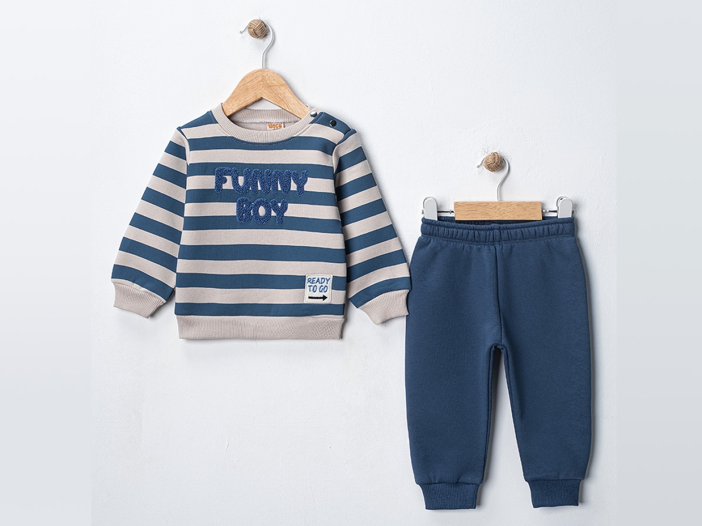 FUNNY BOY NAKIŞLI TAKIM 6-9-12-18  AY