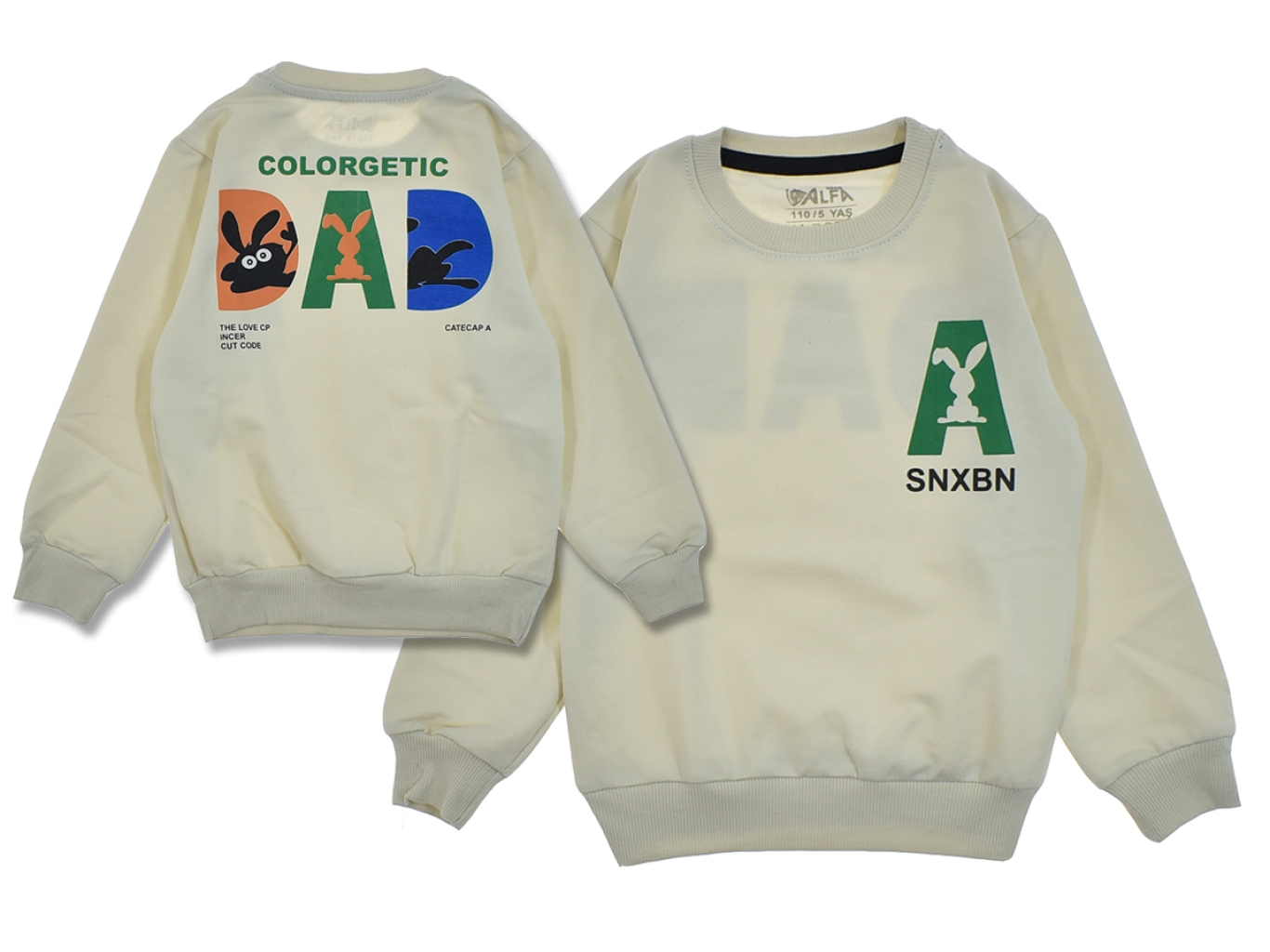 A BASKILI SWEAT 5-6-7-8 YAŞ
