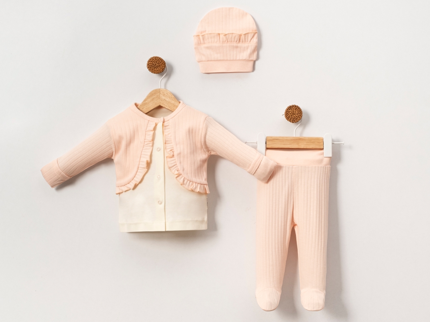 BOLEROLU KIZ 3 LÜ ZIBIN TAKIM 3  AY