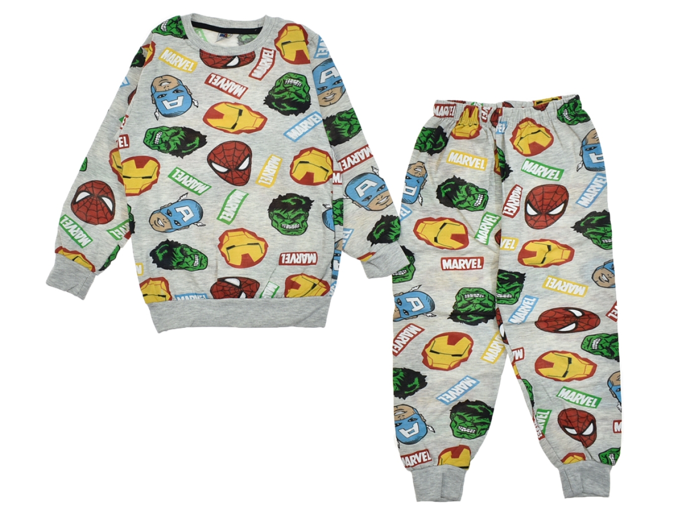 BASKILI ŞARDONLU PİJAMA TAKIM 3-4-5-6-7  YAŞ