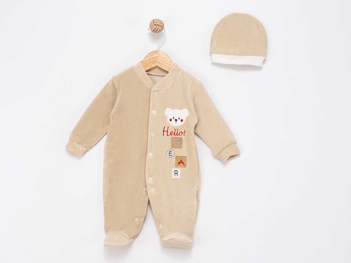 HELLO BEAR KADIFE TULUM 3-6-9  AY