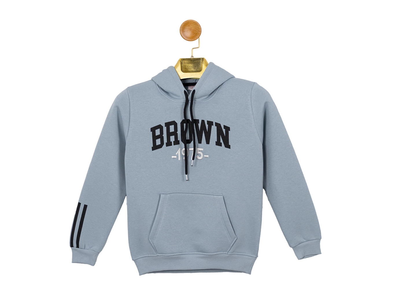 BROWN BASKILI KAPŞONLU SWEAT 13-14-15-16 YAŞ