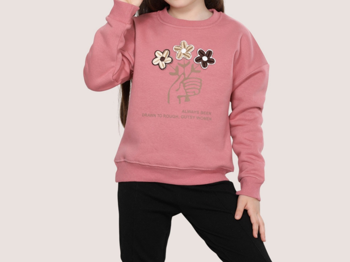 ALWAYS ÇİÇEKLER SWEAT 3-4-5-6-7 YAŞ