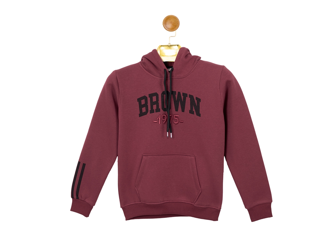 BROWN BASKILI KAPŞONLU SWEAT 5-6-7-8 YAŞ