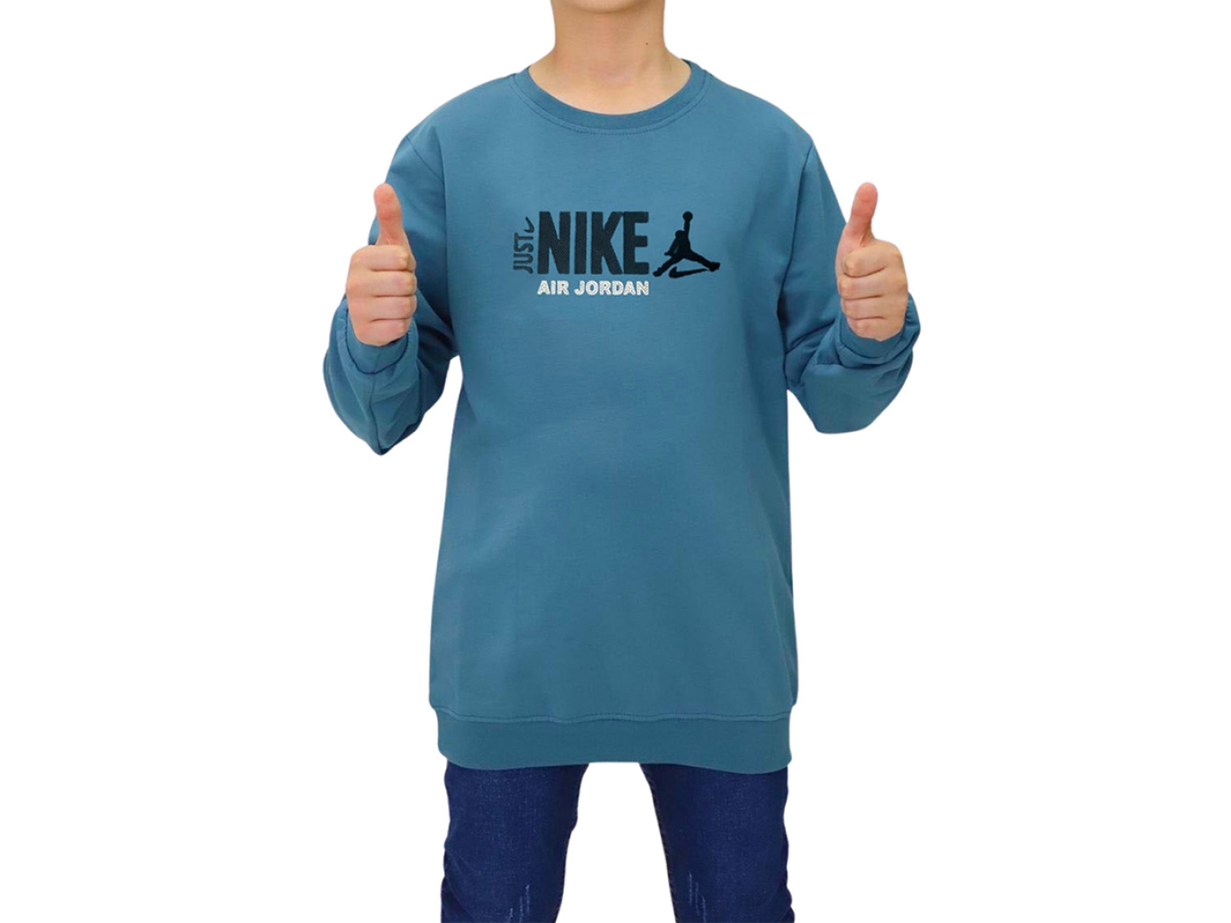 NİKE ENJEKSİYON BASKILI SWEAT TİŞÖRT  13-14-15-16  YAŞ