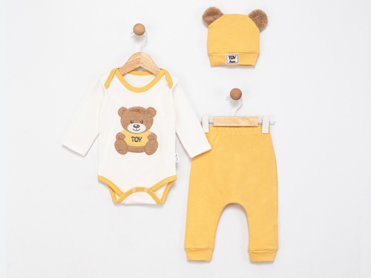 TOY BEAR 3P BADİLİ TAKIM  6-9  AY