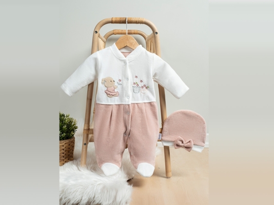 AYI SAKSIDA ÇİCEK NAKIŞLI  TULUM  3-6-9  AY