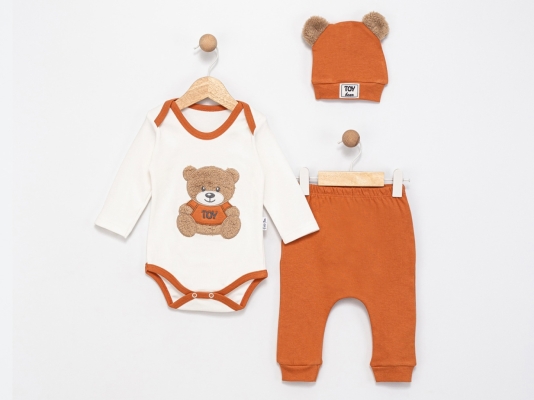 TOY BEAR 3P BADİLİ TAKIM  6-9  AY