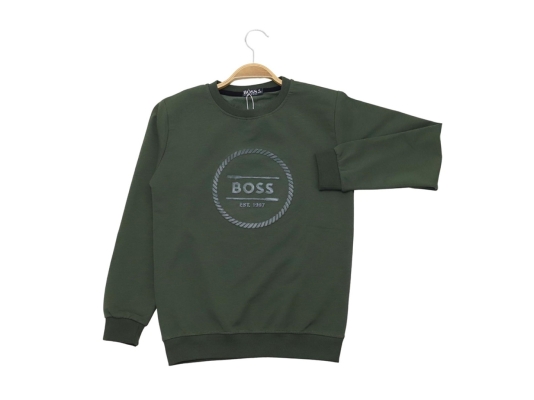 BOSS ENJEKSİYON BASKILI SWEAT TİŞÖRT  9-10-11-12  YAŞ