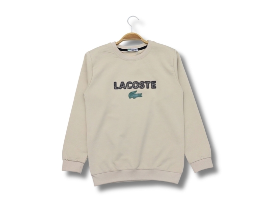 LACOSTE ENJEKSİYON BASKILI SWEAT TİŞÖRT  13-14-15-16  YAŞ