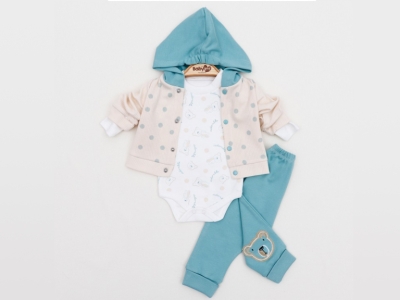 AYICIKLI 3LÜ KAPŞONLU TAKIM  3-6-9  AY