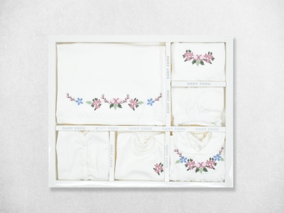 BEBE YAKALI ÇİÇEKLİ 10 LU ZIBIN SETİ