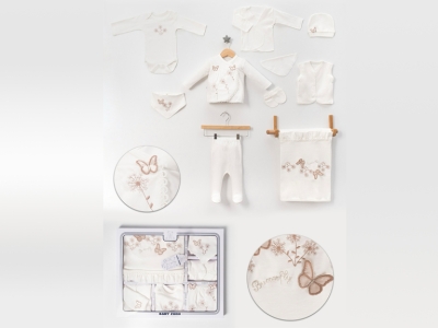 ÇİÇEKLİ KELEBEK 10 LU 1-2-3  AY