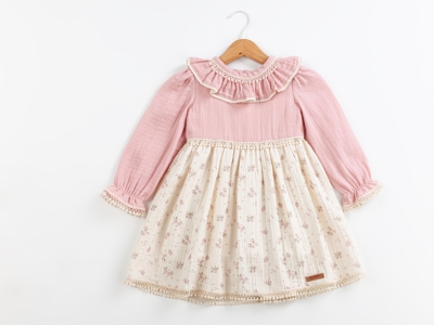 FIRFIRLI YAKA ELBİSE 2-3-4-5  YAŞ