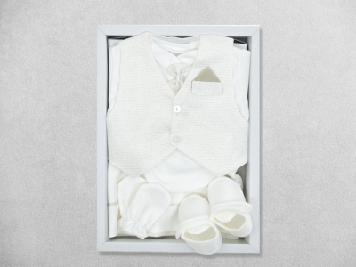 İKİ DÜĞMELİ SİM ÇİZGİ DESEN ERKEK MEVLÜT SETİ