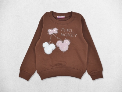 MİKİ PELÜŞLÜ SWEAT 18 Ay,24 Ay,3 Yaş,4 Yaş