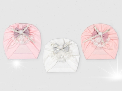 PENYE FİYONK TÜLLÜ BONE 3-6-9-12  AY