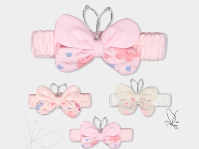 PENYE KELEBEKLİ SAÇ BANDI 3-6-9-12  AY