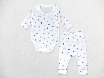 RAPORLU MİNİK ÇİÇEKLER BADİLİ 2Lİ TAKIM  1-2-3-6-9  AY