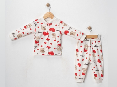 ROPORLU KALPLİ AYI ÖNDEN ÇITLI TAKIM 6-9-12  AY