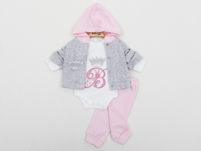 TAÇ NAKIŞLI 3,LÜ KAPŞONLU TKM 3-6-9  AY