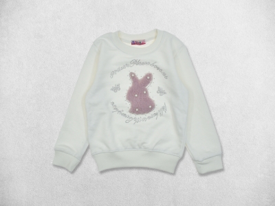 TAVŞAN PELÜŞ SWEAT 18 Ay,24 Ay,3 Yaş,4 Yaş