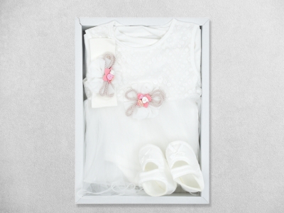 ÜÇ GÜLLÜ İP FİYONKLU KIZ MEVLÜT SETİ