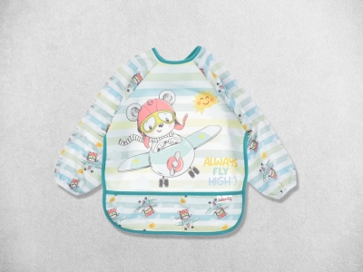 UÇAK DESENLİ KOLLU MAMA ÖNLÜĞÜ 2 YAŞ