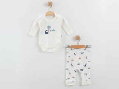 YENİ SAFARİ KOLLU İKİLİ BADY TAKIM 3-6-9  AY