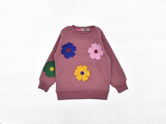 RENKLİ PAPATYALAR SWEAT  8-9-10-11-12  YAŞ