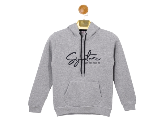 SMATURE BASKILI KAPŞONLU SWEAT 9-10-11-12  YAŞ