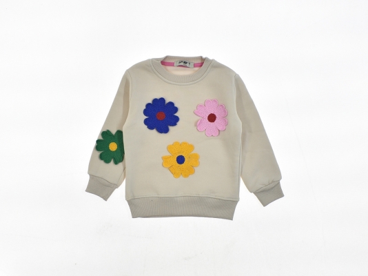 RENKLİ PAPATYALAR SWEAT  8-9-10-11-12  YAŞ