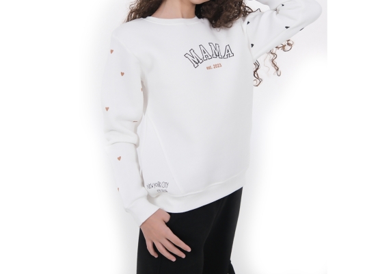 MAMA BASKILI SWEAT 13-14-15-16  YAŞ