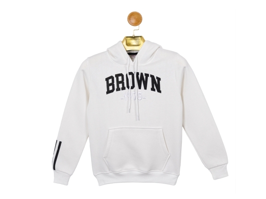 BROWN BASKILI KAPŞONLU SWEAT 13-14-15-16  YAŞ