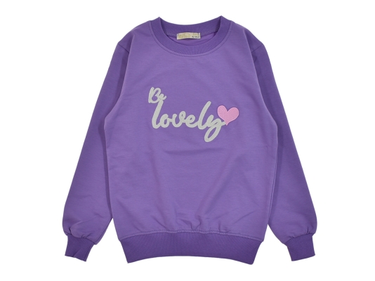 LOVELY NAKIŞLI SWEAT-9-10-11-12  YAŞ