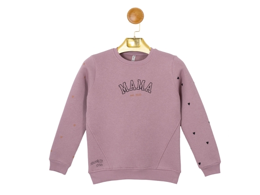 MAMA BASKILI SWEAT 5-6-7-8  YAŞ