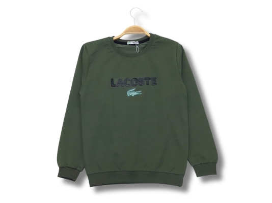 LACOSTE ENJEKSİYON BASKILI SWEAT TİŞÖRT  9-10-11-12  YAŞ