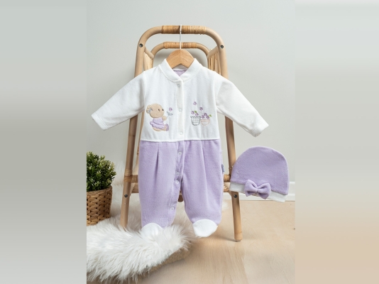 AYI SAKSIDA ÇİCEK NAKIŞLI  TULUM  3-6-9  AY