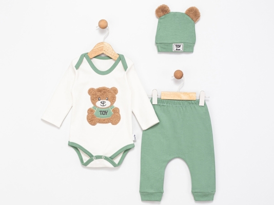 TOY BEAR 3P BADİLİ TAKIM  6-9  AY