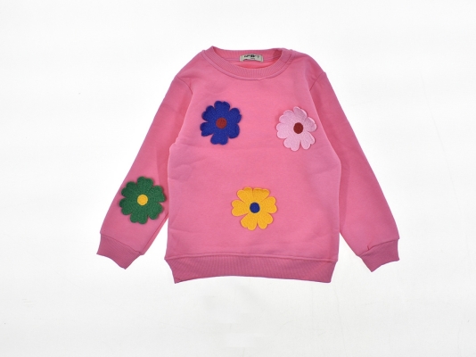RENKLİ PAPATYALAR SWEAT  8-9-10-11-12  YAŞ